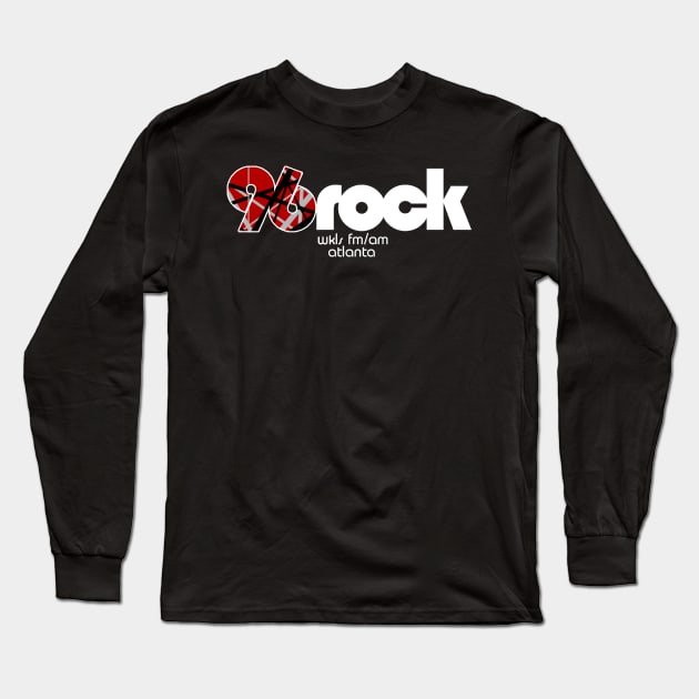 WKLS 96 Rock Atlanta VAN HALENIZED! Long Sleeve T-Shirt by RetroZest